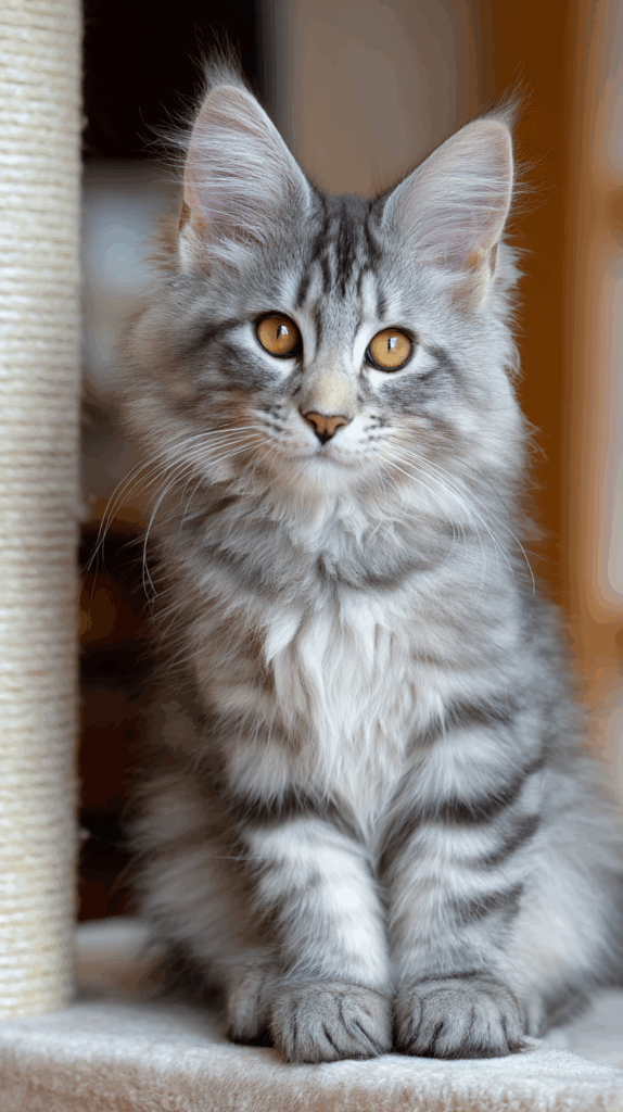 silver maine coon kitten almontecats.com