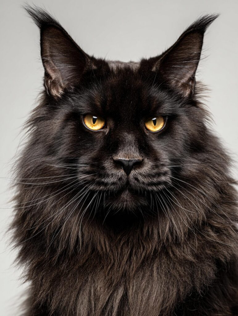 black Maine Coon 