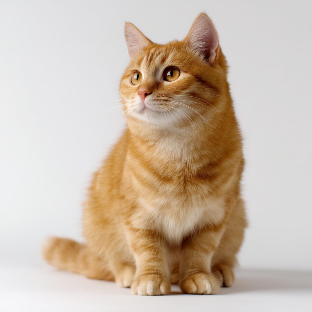 orange maine coon shorthair mixed cat 