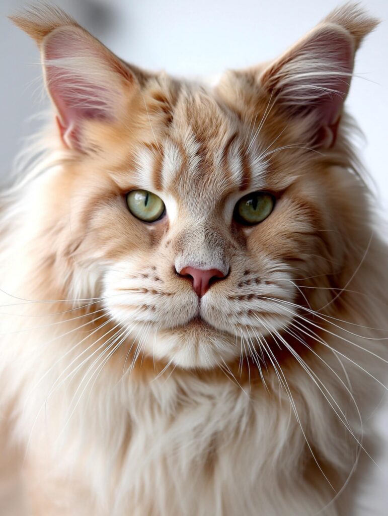 green maine coon eyes 