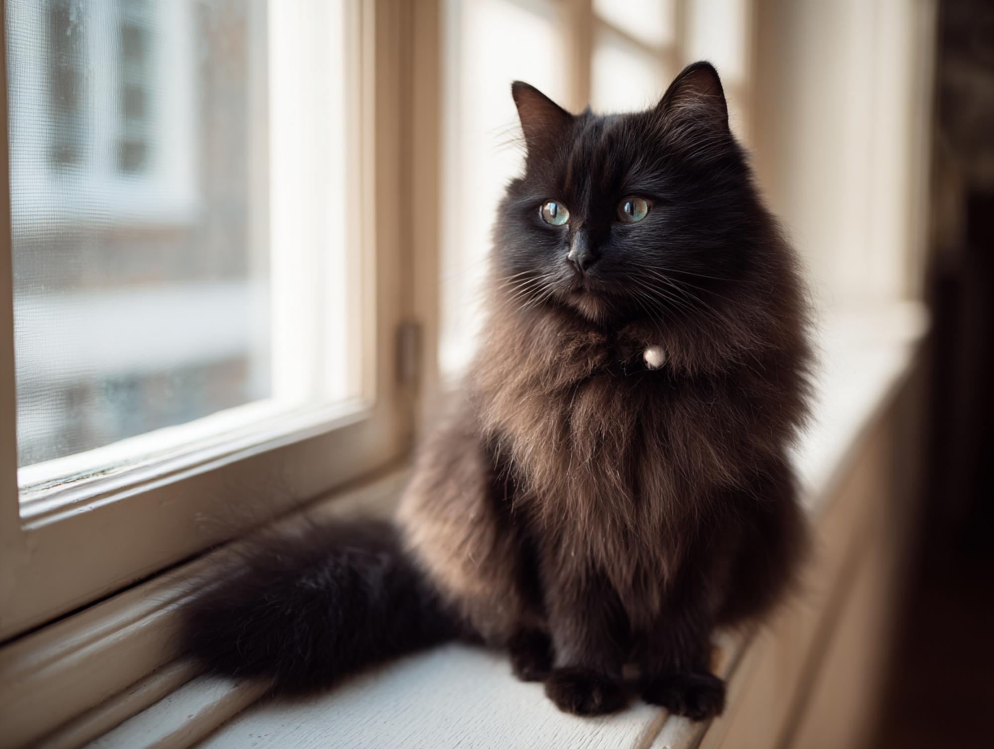 black ragdoll cat