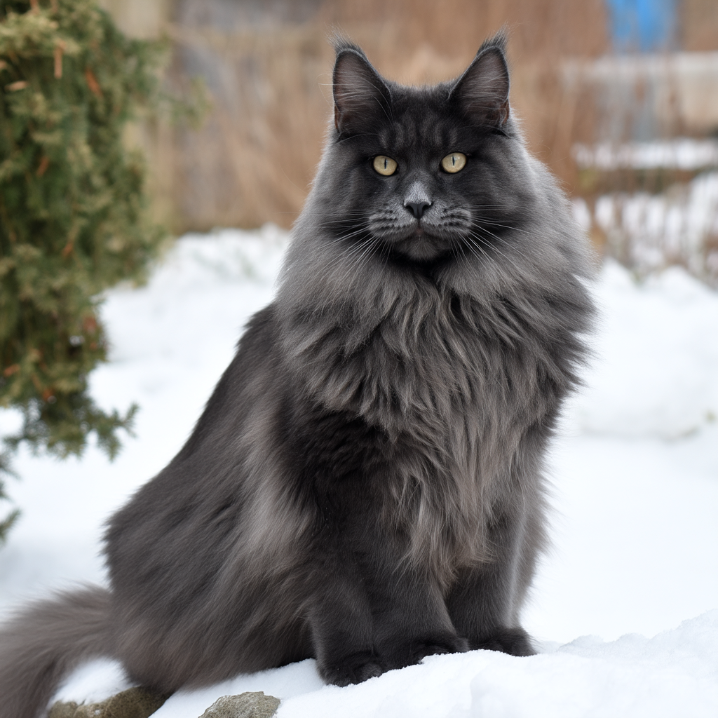 almontecats.com black smoke maine coon cat