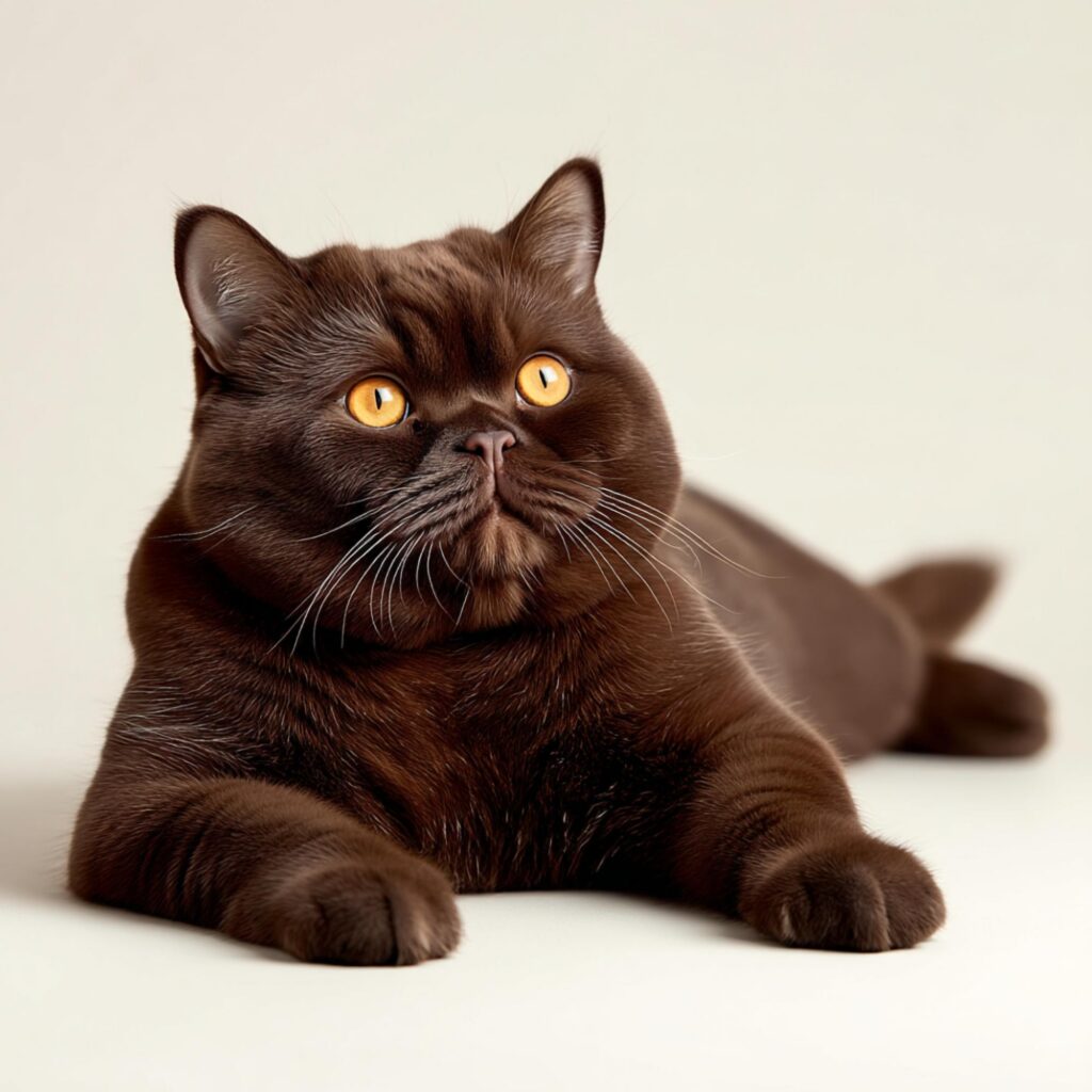 large male chocolate British cat