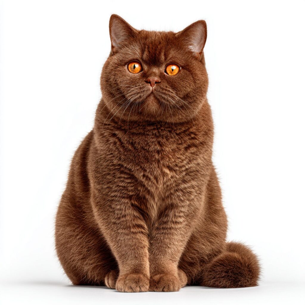chocolate British cat