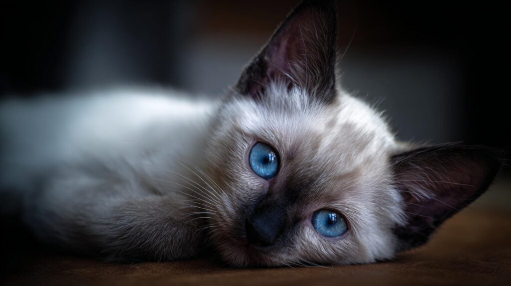 Siamese kitten eye color