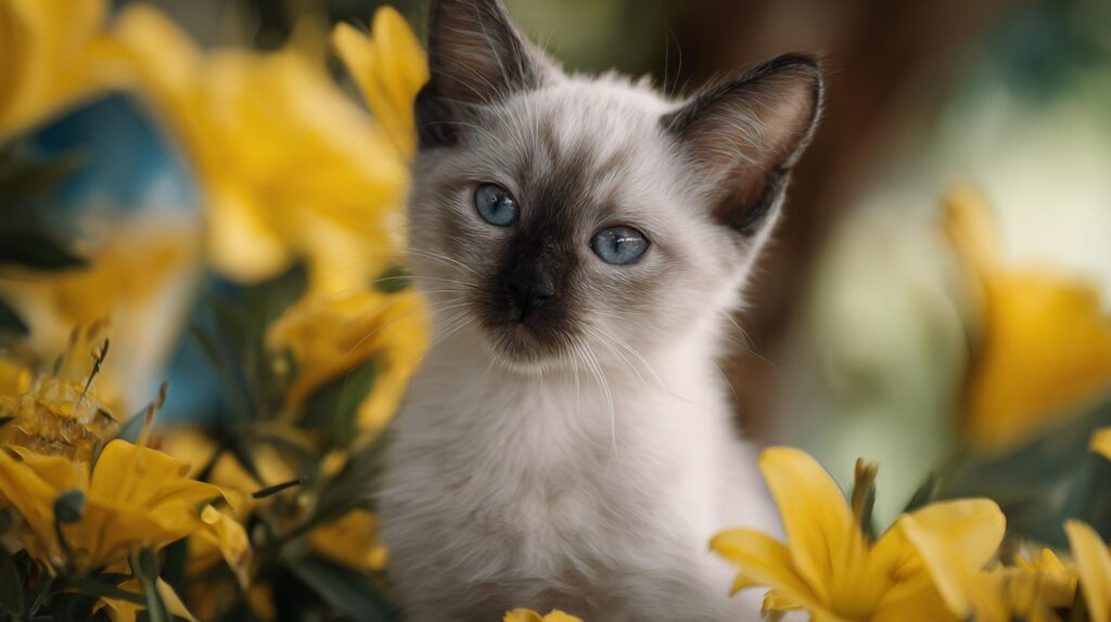 Siamese kitten color