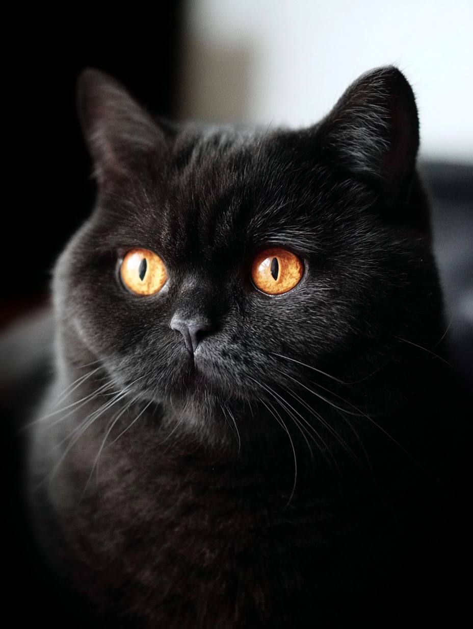 black british shorthair cat