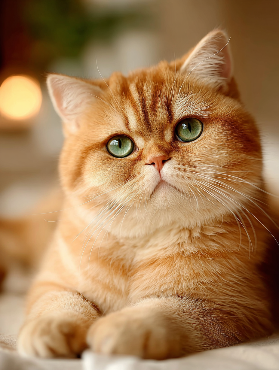 british shorthair orange kitten