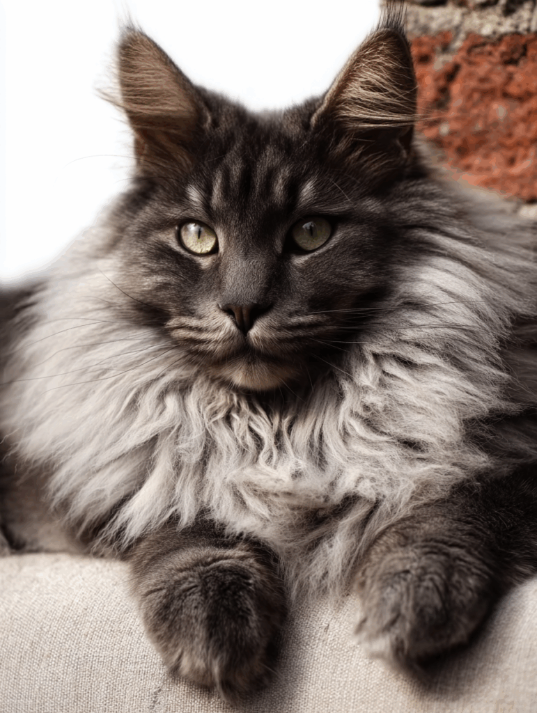 longhair black cat for sale