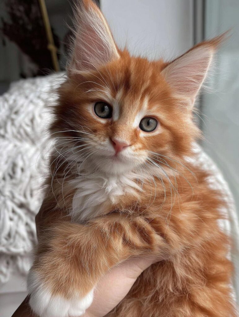 how maine coon kittens are raised