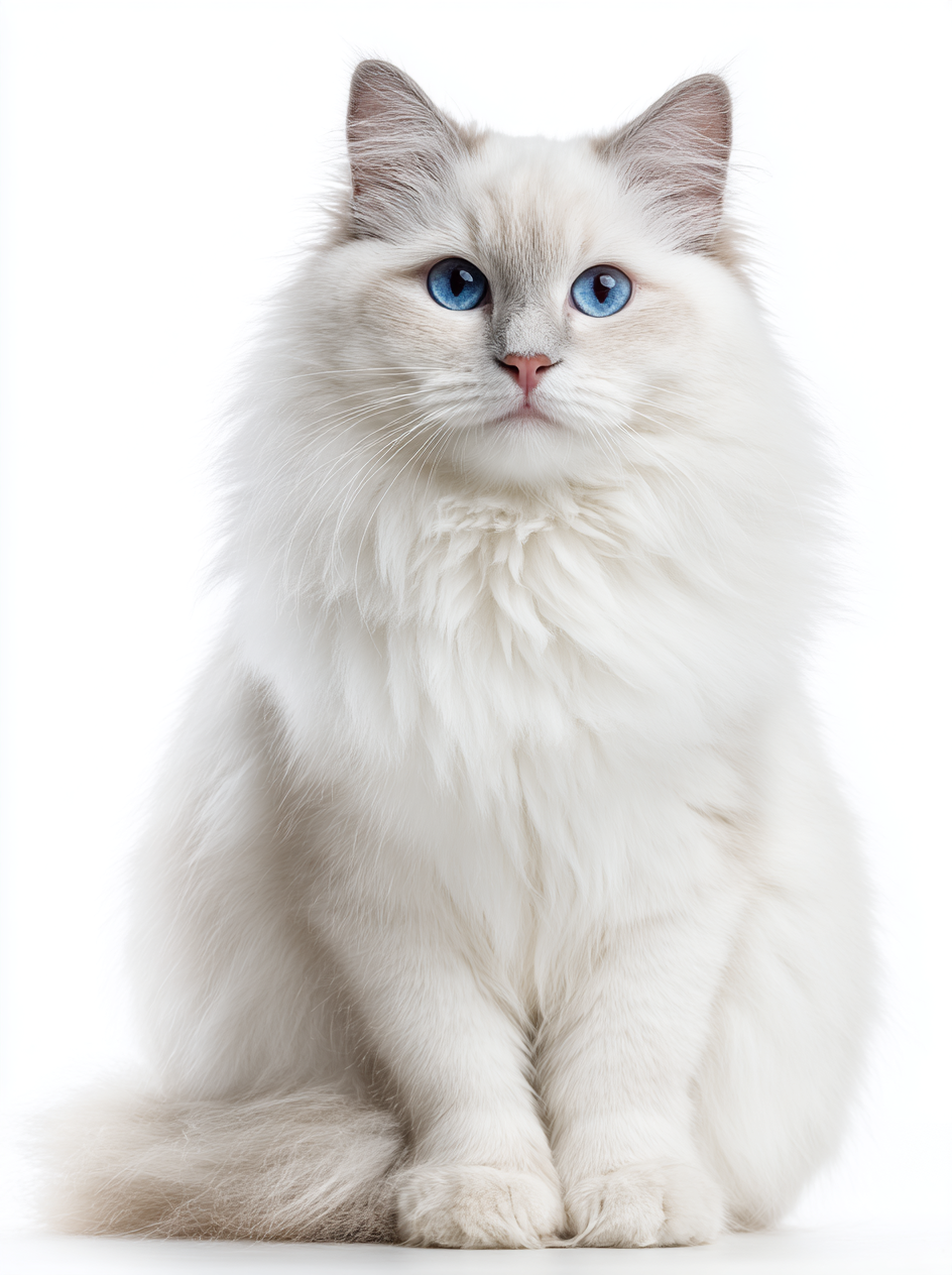 white ragdoll cat