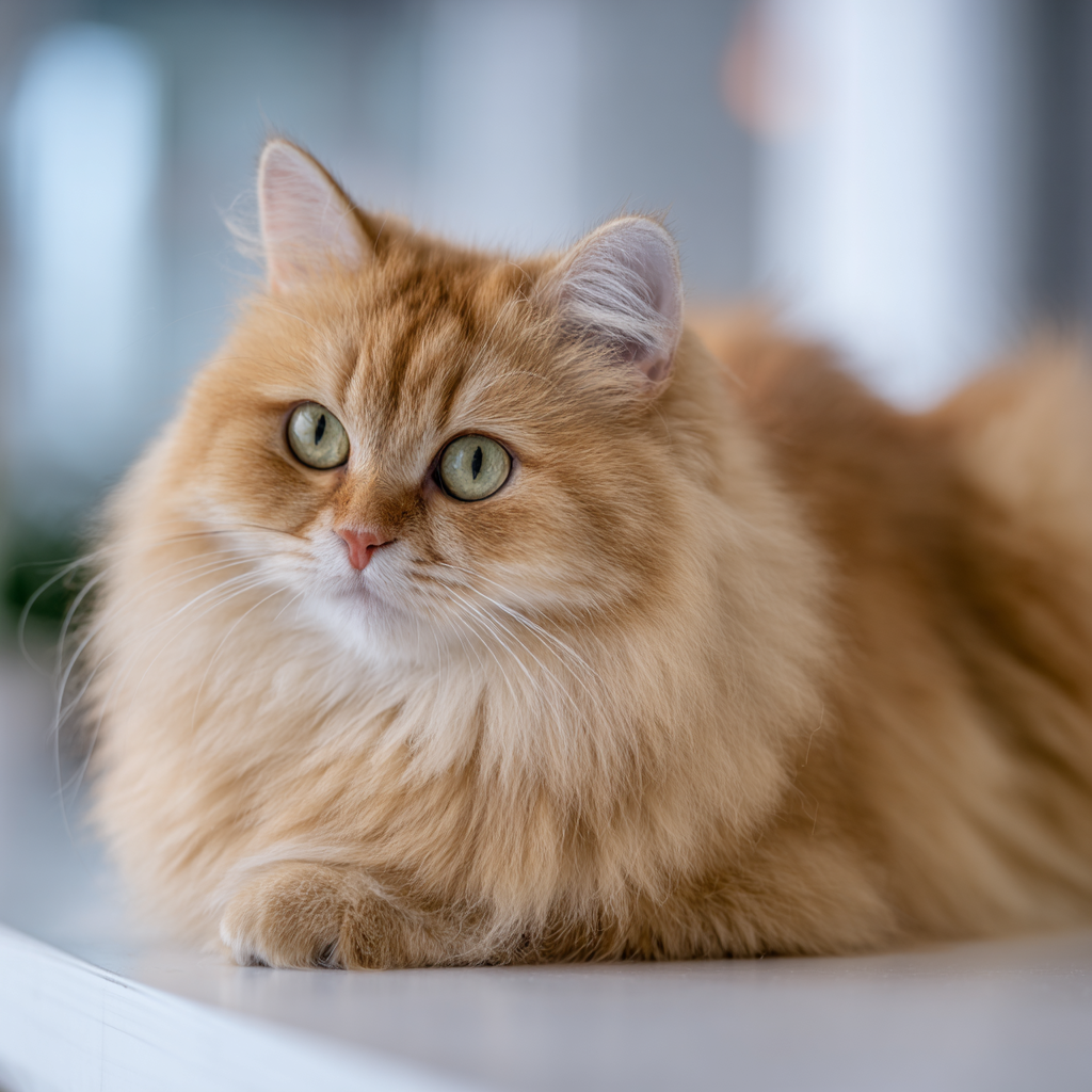 british longhair cat cuddly