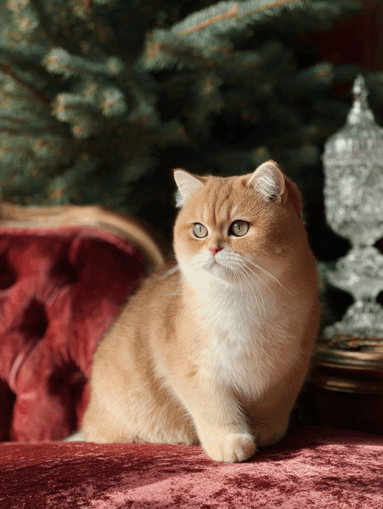 golden british shorthair cat