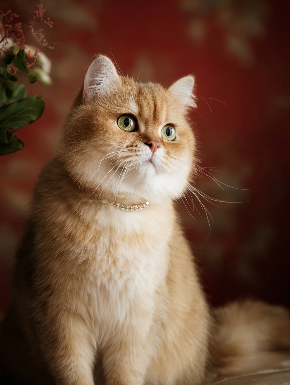 golden british shorthair cat