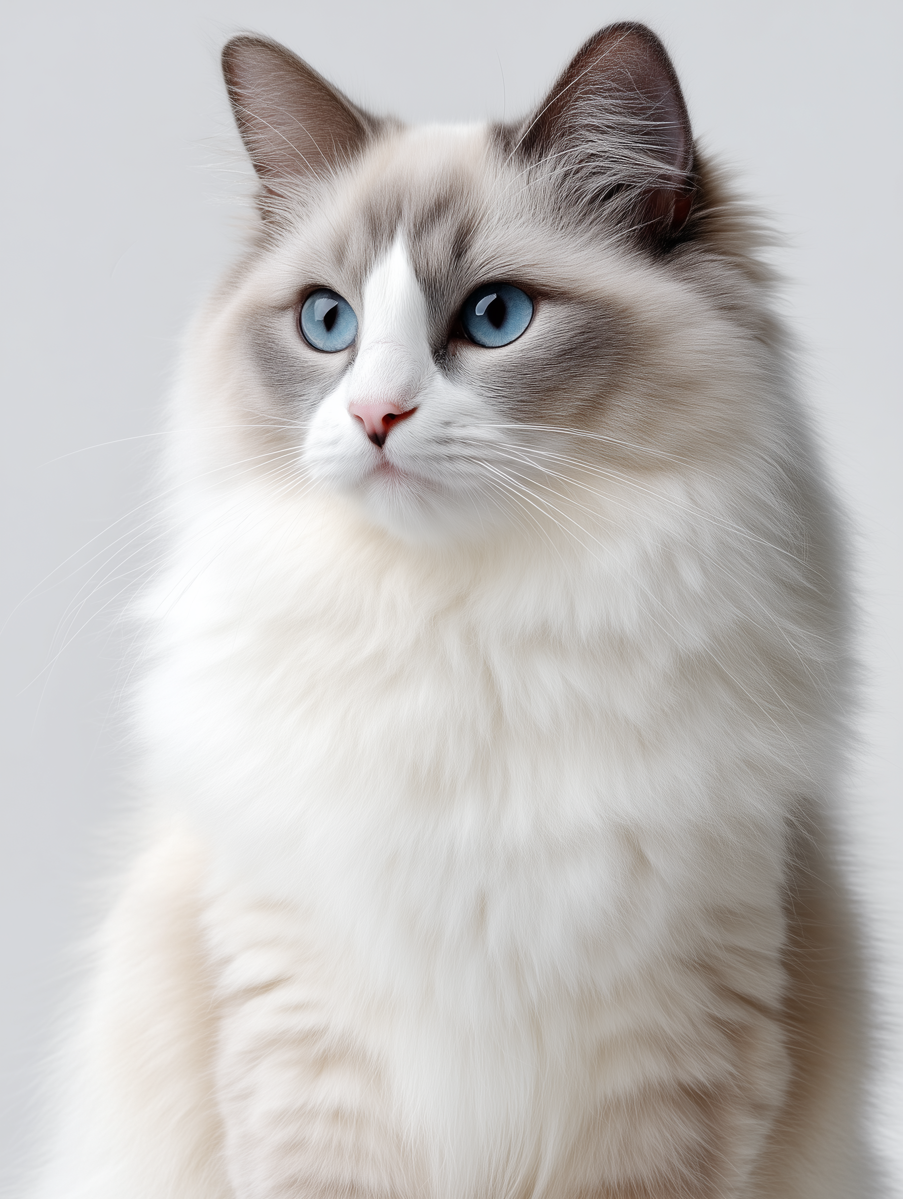 blue point bicolor ragdoll