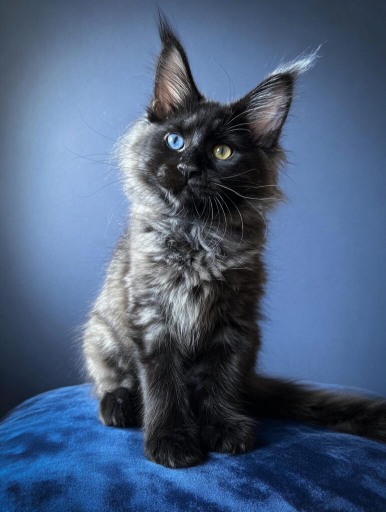  odd eyed Maine Coon kitten price