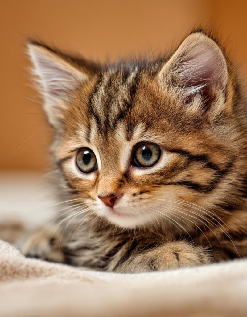 Minuet × Maine Coon cross kitten