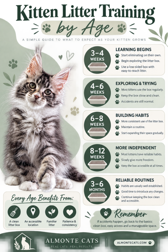 kitten litter training by age