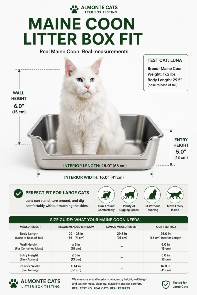 maine coon litter box testing results